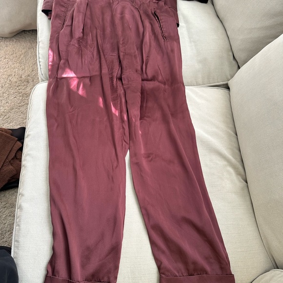 Sleeping With Jacques Silk Tuxedo Suit Chocolate Brown US 4 S - Picture 2 of 7